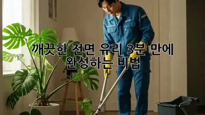 깨끗한 전면 유리, 3분 만에 완성하는 비법! ✨